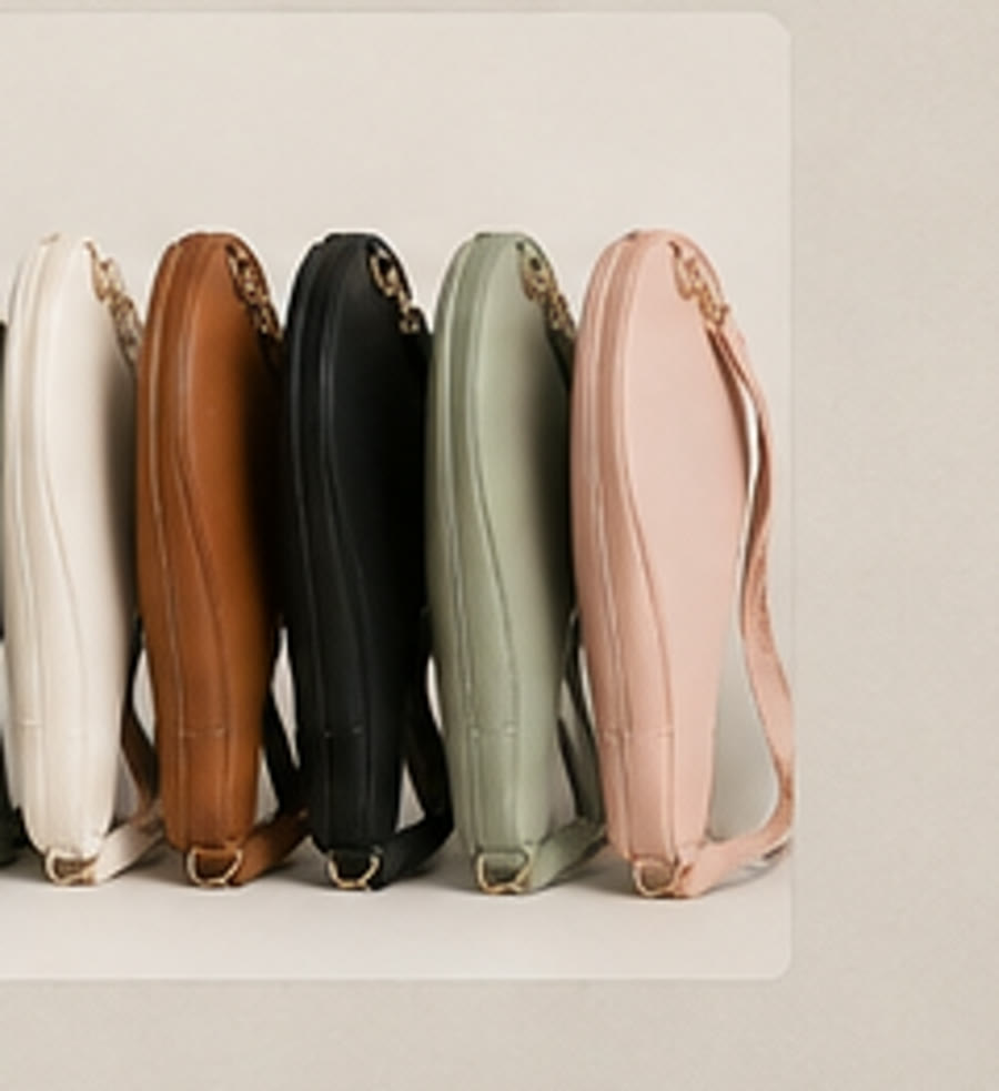 The six colourways stacked